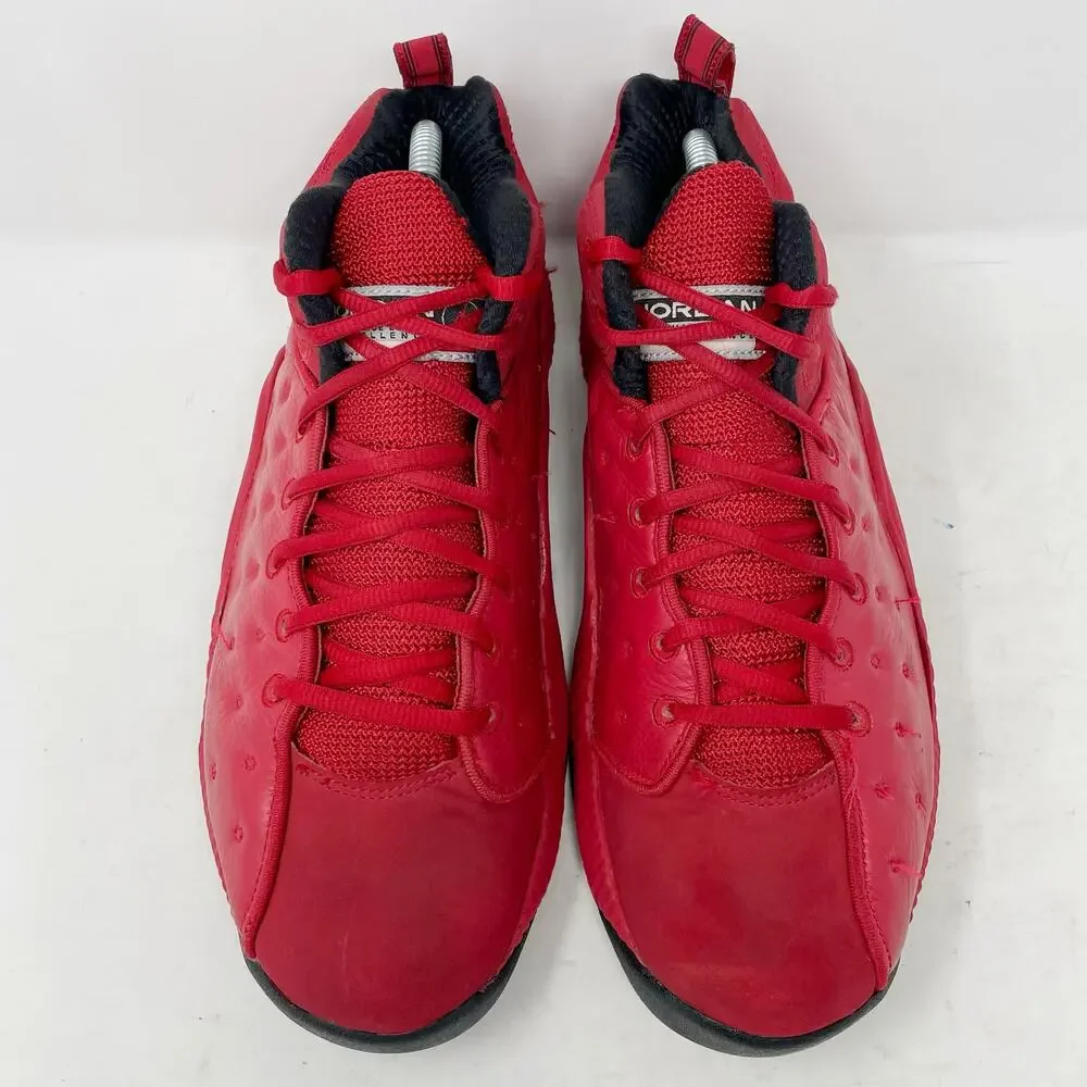Jordan Red Leather Jumpman II Mid Gym Basketball Shoes Mens Size 8 2015